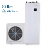 SET čerpadlo tepelné KAISAI Arctic  8KW s integrovanou 240L nádobou na TUV  s montážou